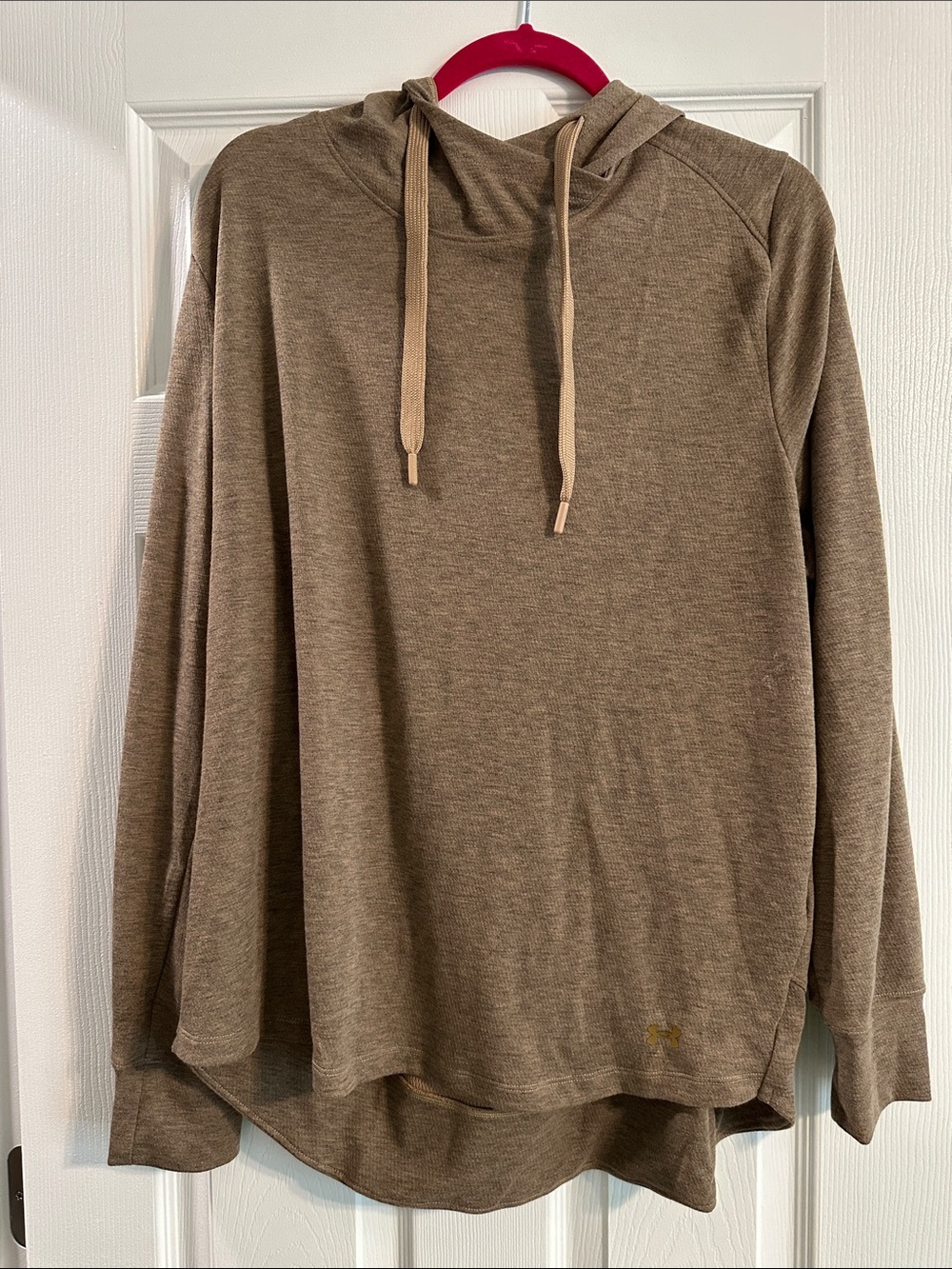Under Armour Tan Mesh-Lined Hoodie